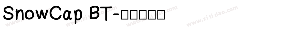 SnowCap BT字体转换